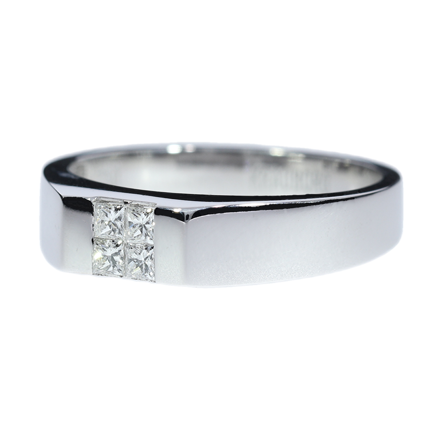 Anillo Compromiso Diamantes - Oro Blanco 18kt