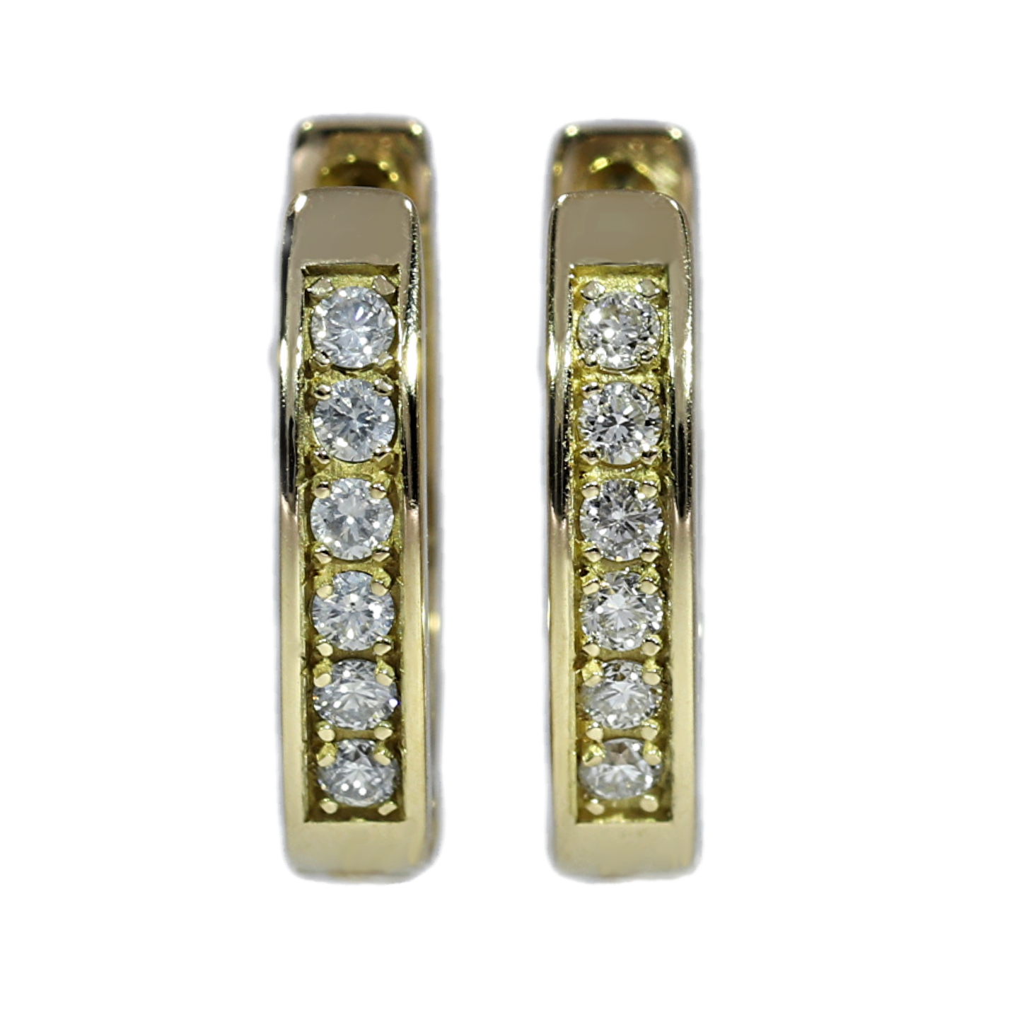 Aros Argolla Diamantes - Oro Amarillo 18kt