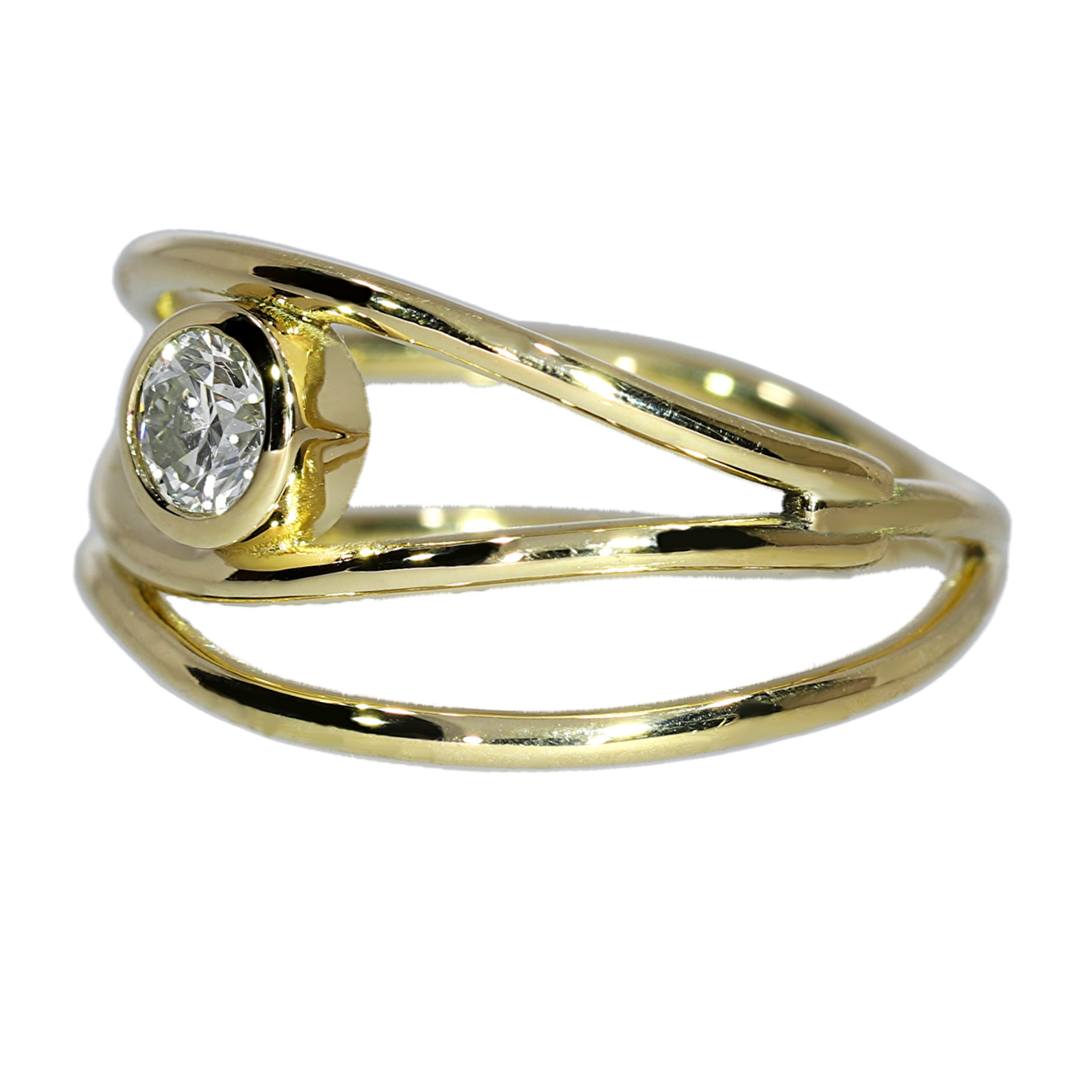 Anillo Diamante - Oro Amarillo 18kt