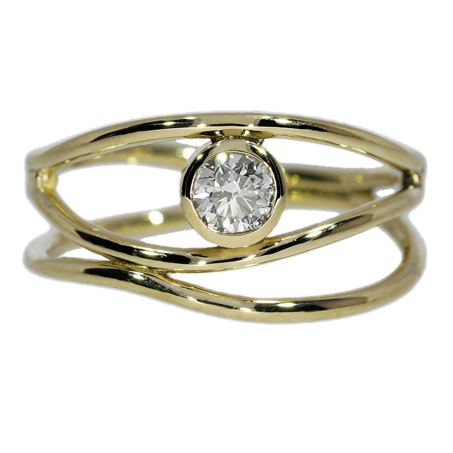 Anillo Diamante - Oro Amarillo 18kt