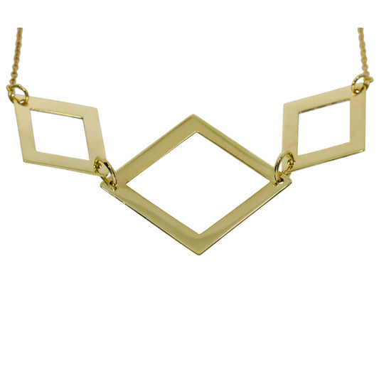 Collar Rombos - Oro Amarillo 18kt