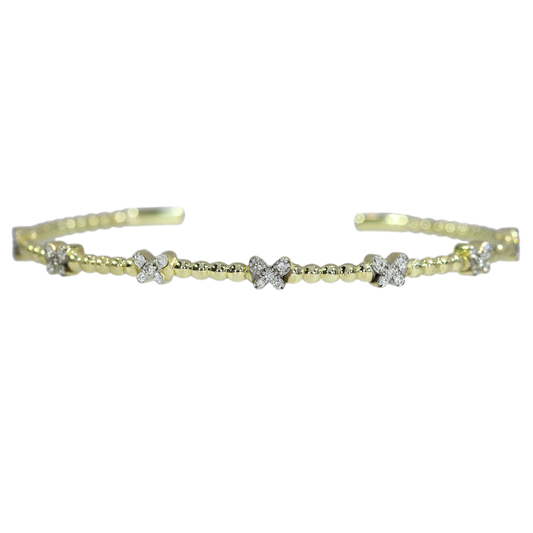 Esclava Diamantes - Oro Amarillo 14kt