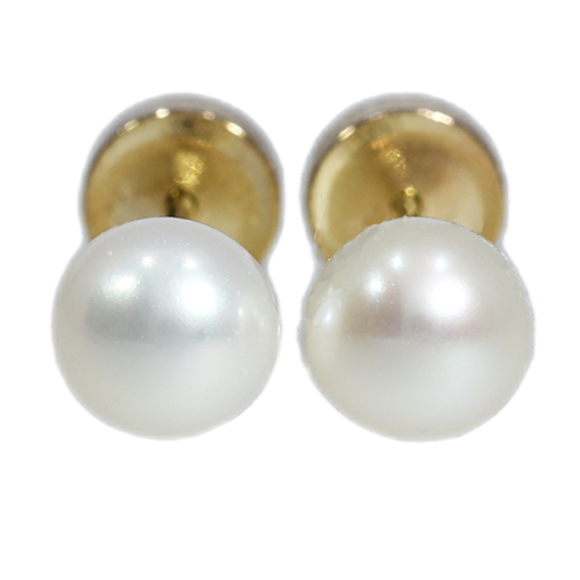 Aros Abridores Perla - Oro Amarillo 18kt.