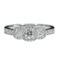 Anillo Compromiso Diamantes - Oro blanco 18kt