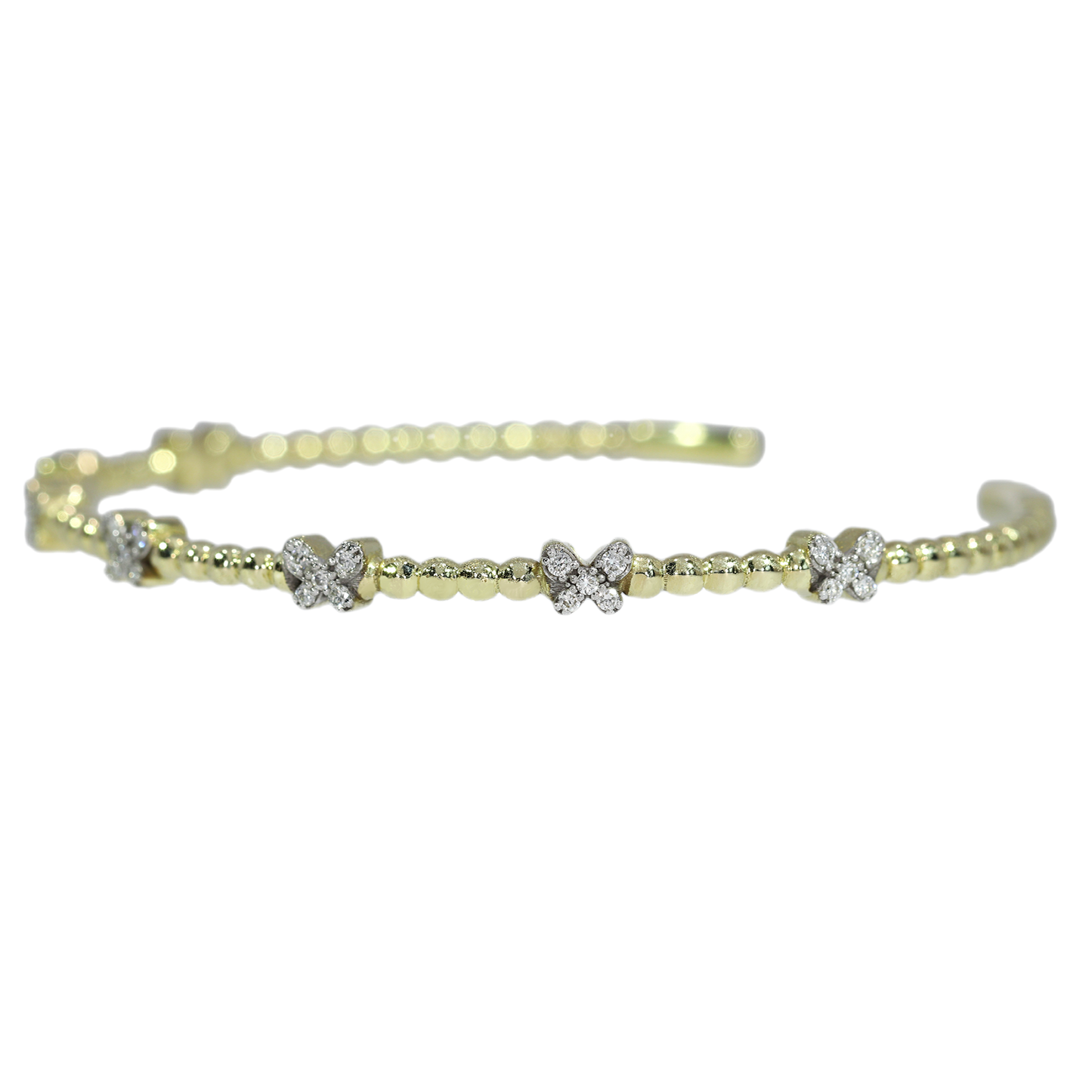 Esclava Diamantes - Oro Amarillo 14kt