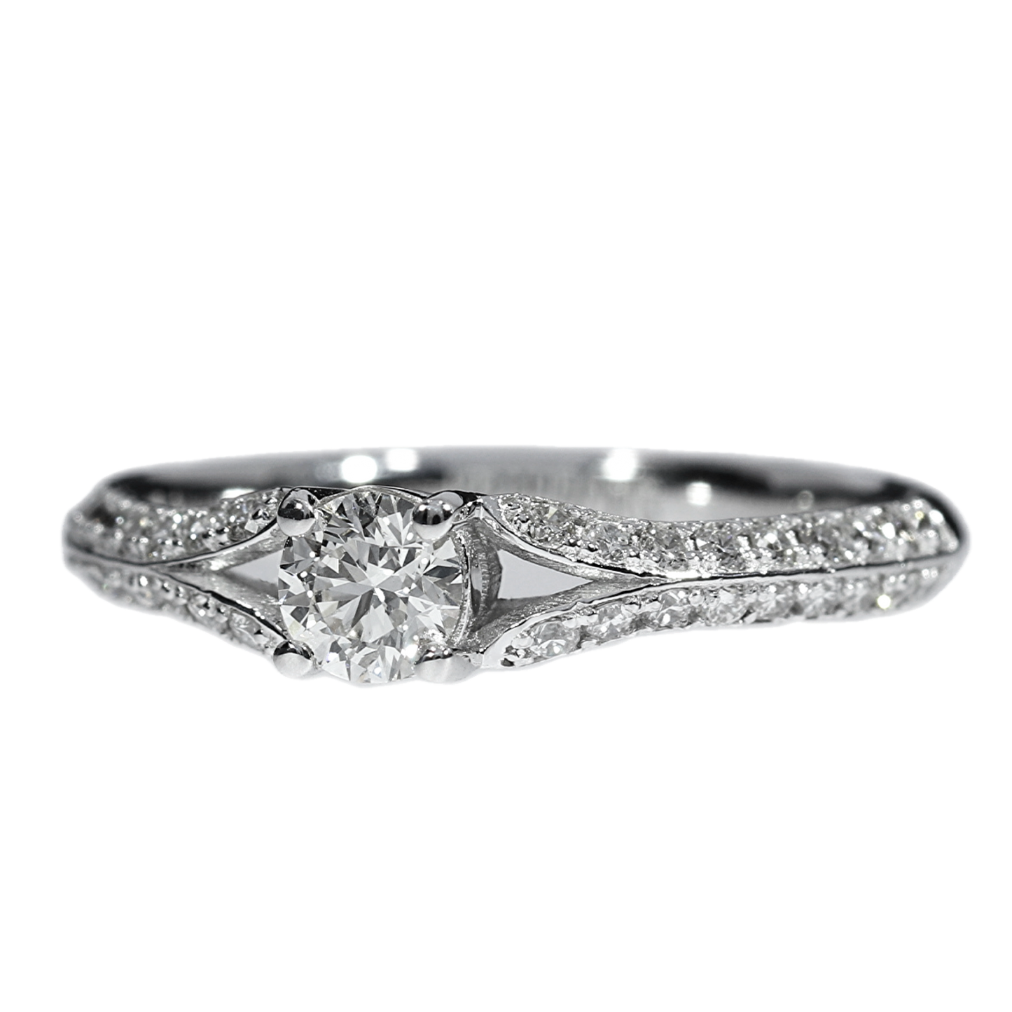 Anillo Compromiso Diamante GIA - Oro Blanco 18kt