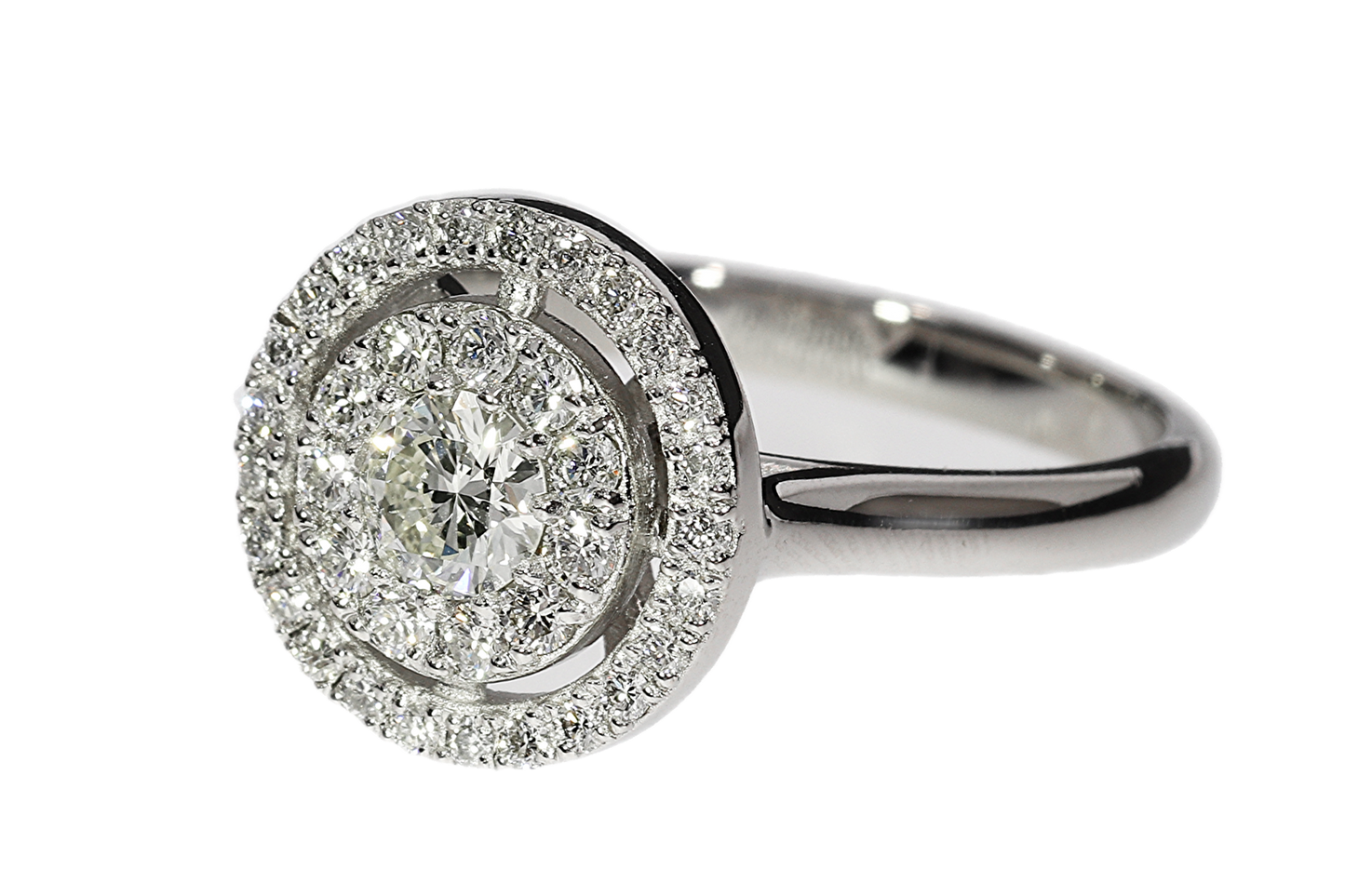 Anillo Compromiso Diamante GIA - Platino
