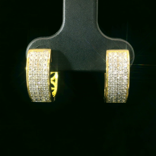 Aros Diamantes - Oro Amarillo 18kt