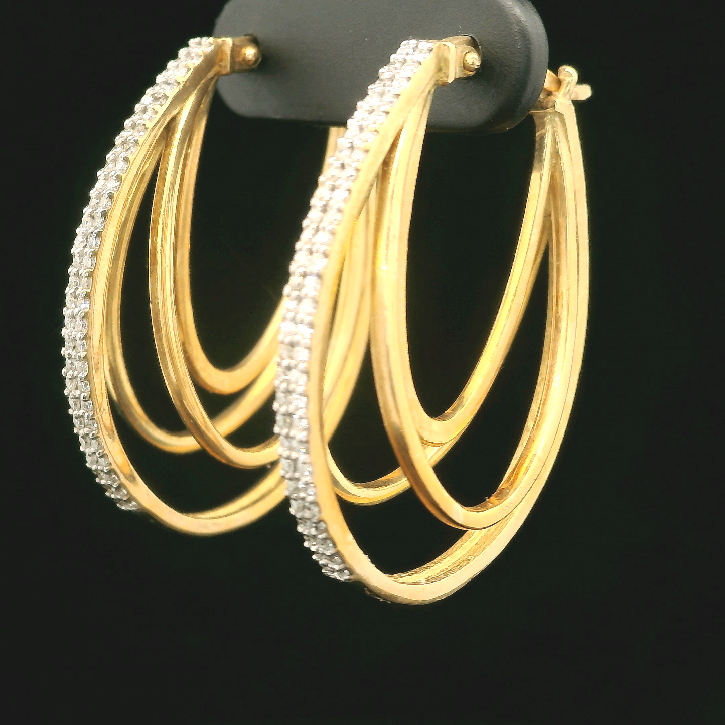 Aros Diamantes - Oro Amarillo 18kt