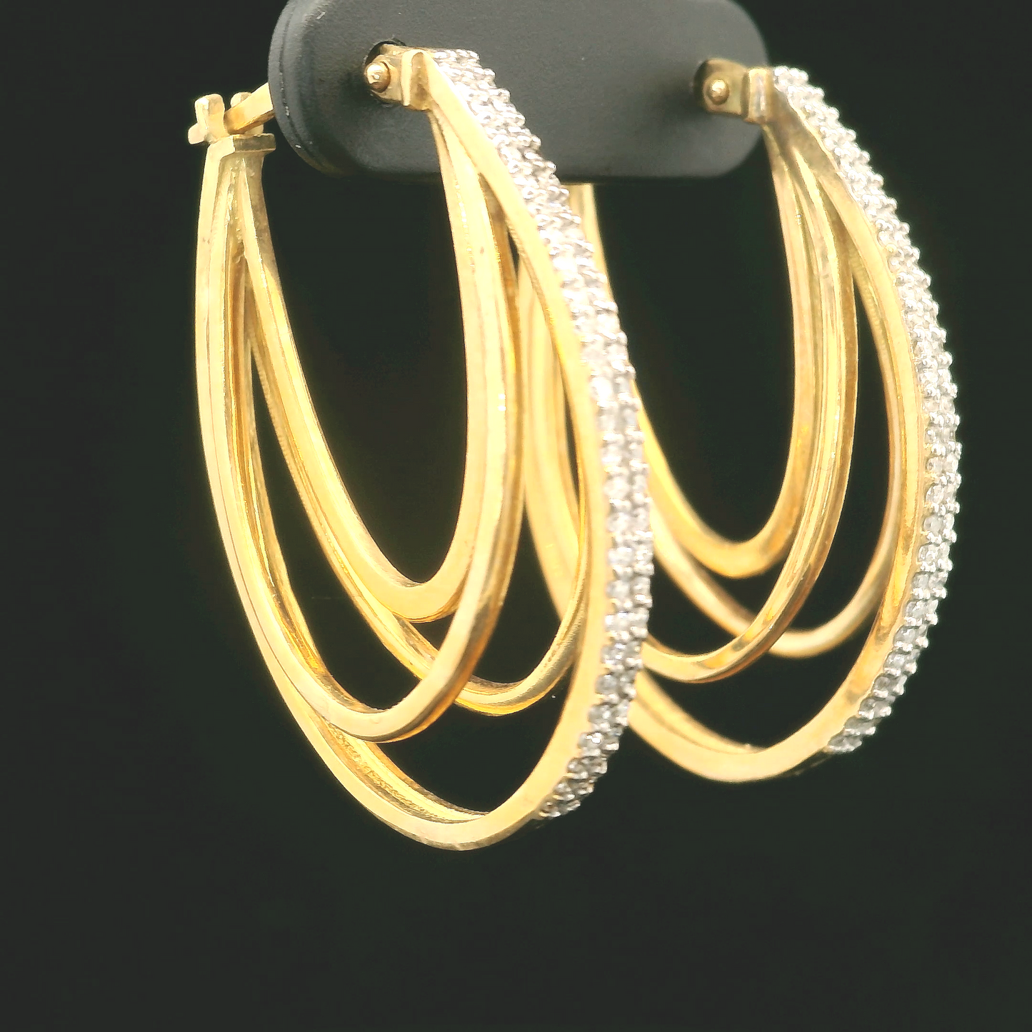 Aros Diamantes - Oro Amarillo 18kt