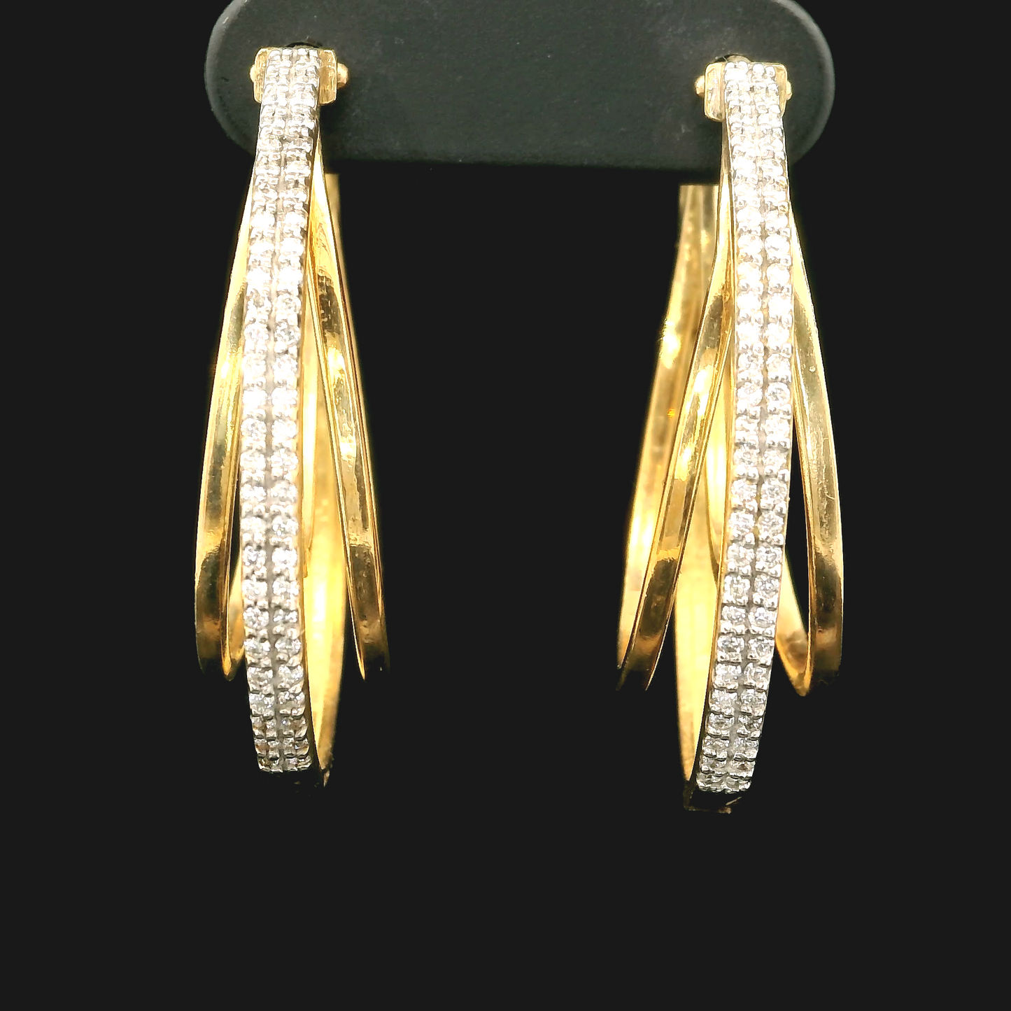 Aros Diamantes - Oro Amarillo 18kt