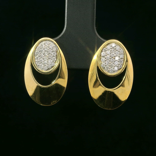 Aros Diamantes - Oro Amarillo 18kt