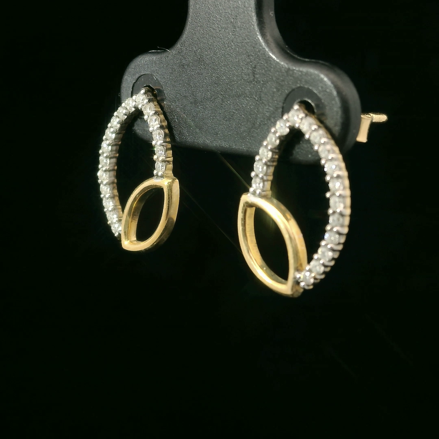 Aros Diamantes - Oro Amarillo 18kt