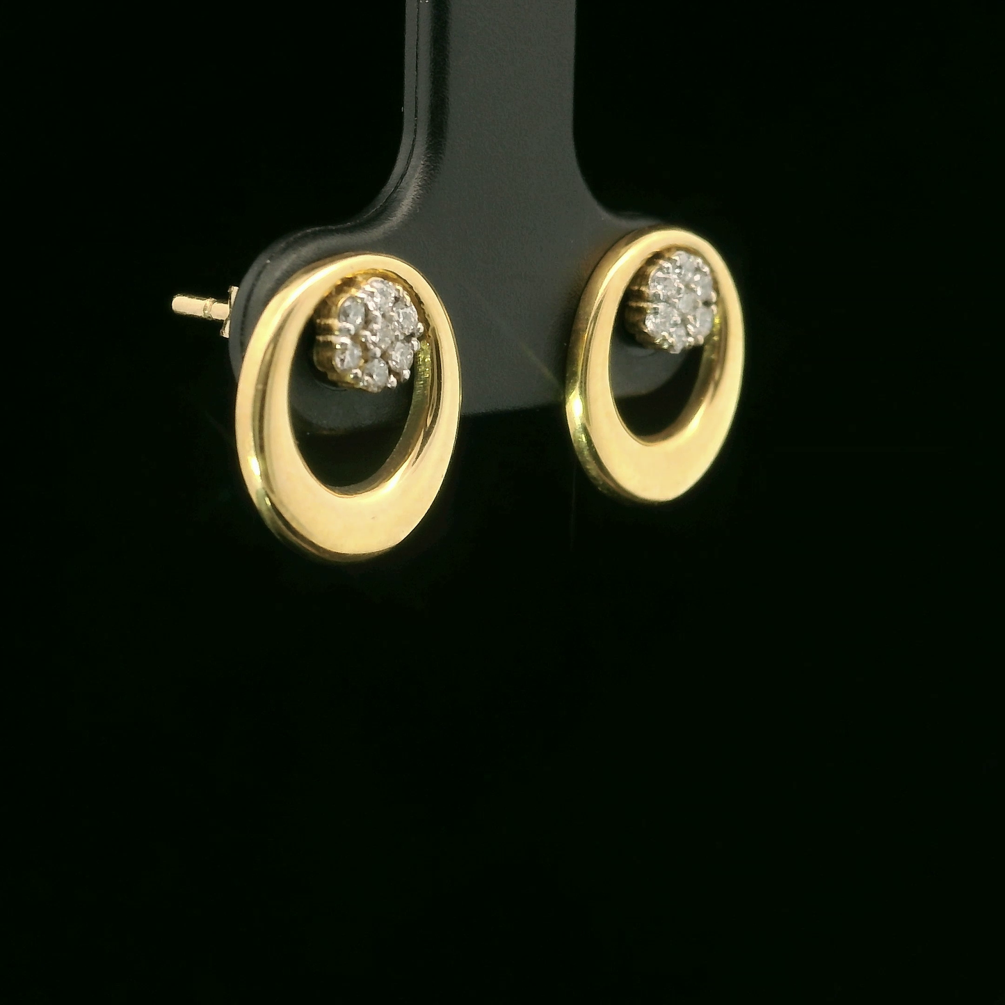 Aros Diamantes - Oro Amarillo 18kt