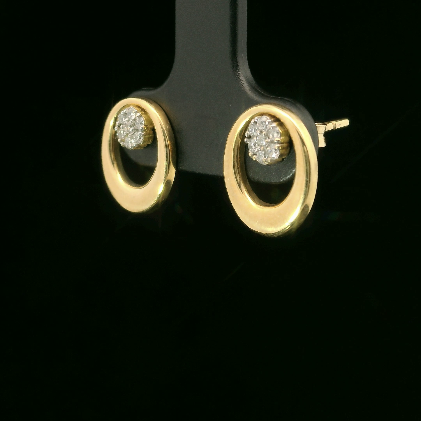 Aros Diamantes - Oro Amarillo 18kt