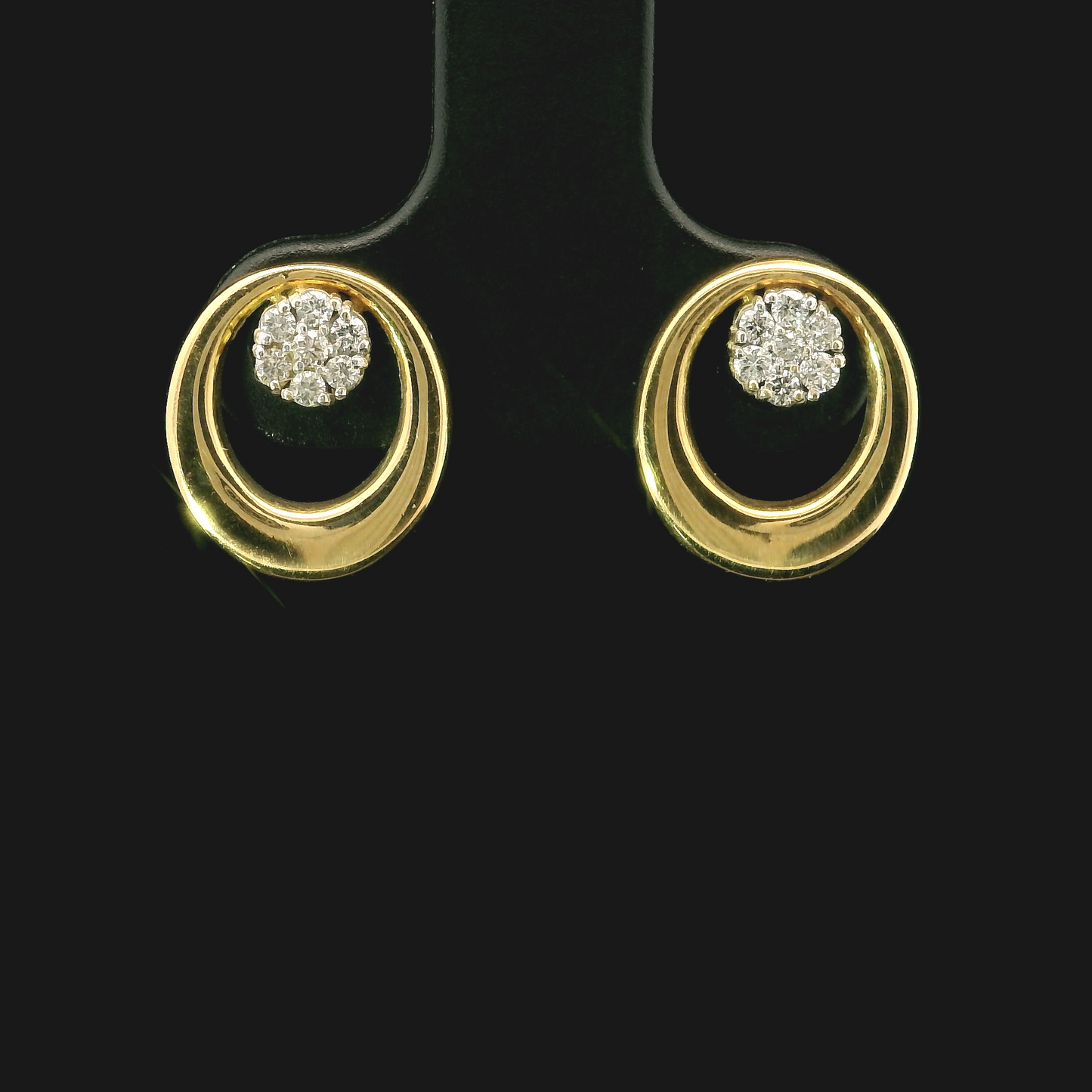 Aros Diamantes - Oro Amarillo 18kt