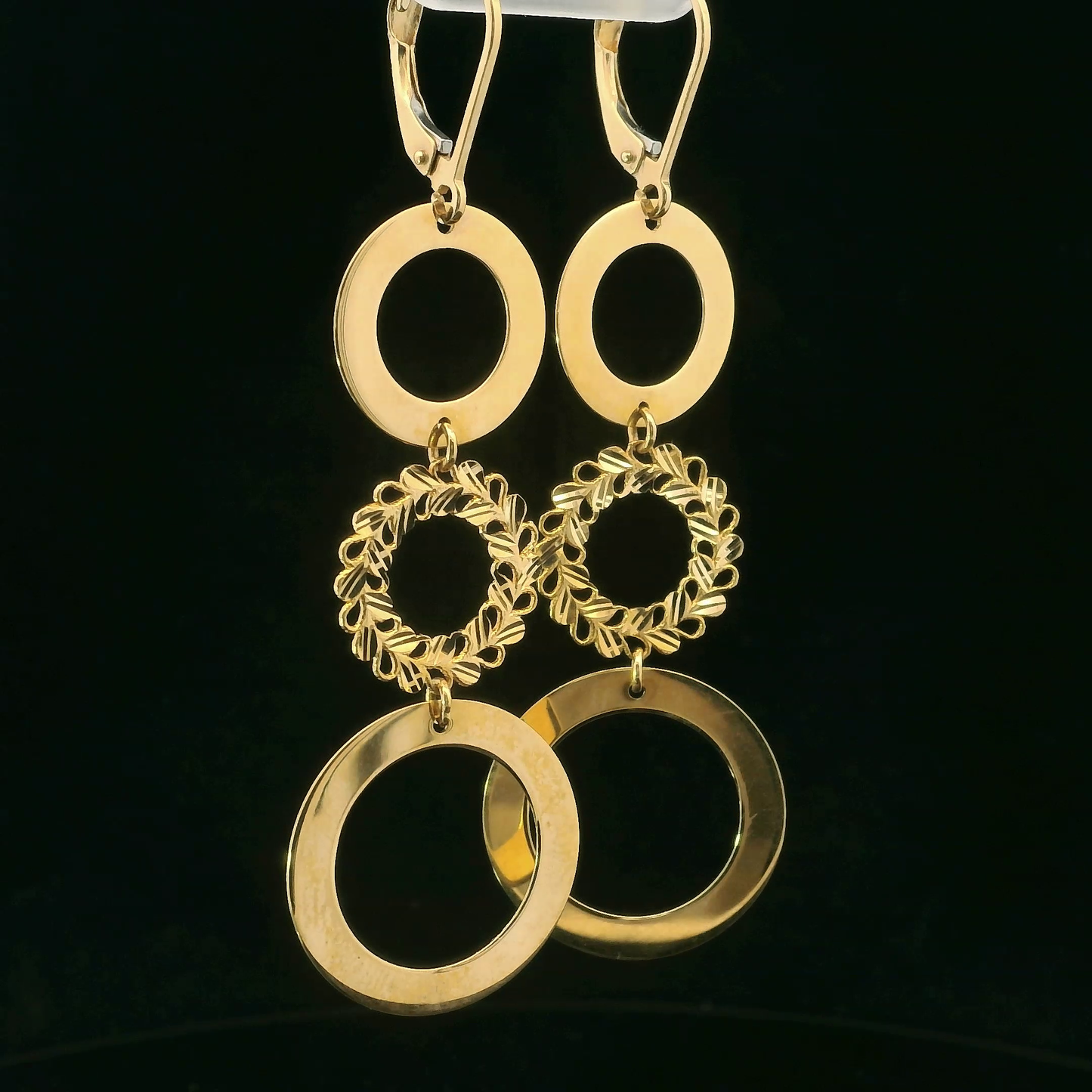 Aros Colgantes - Oro Amarillo 18kt