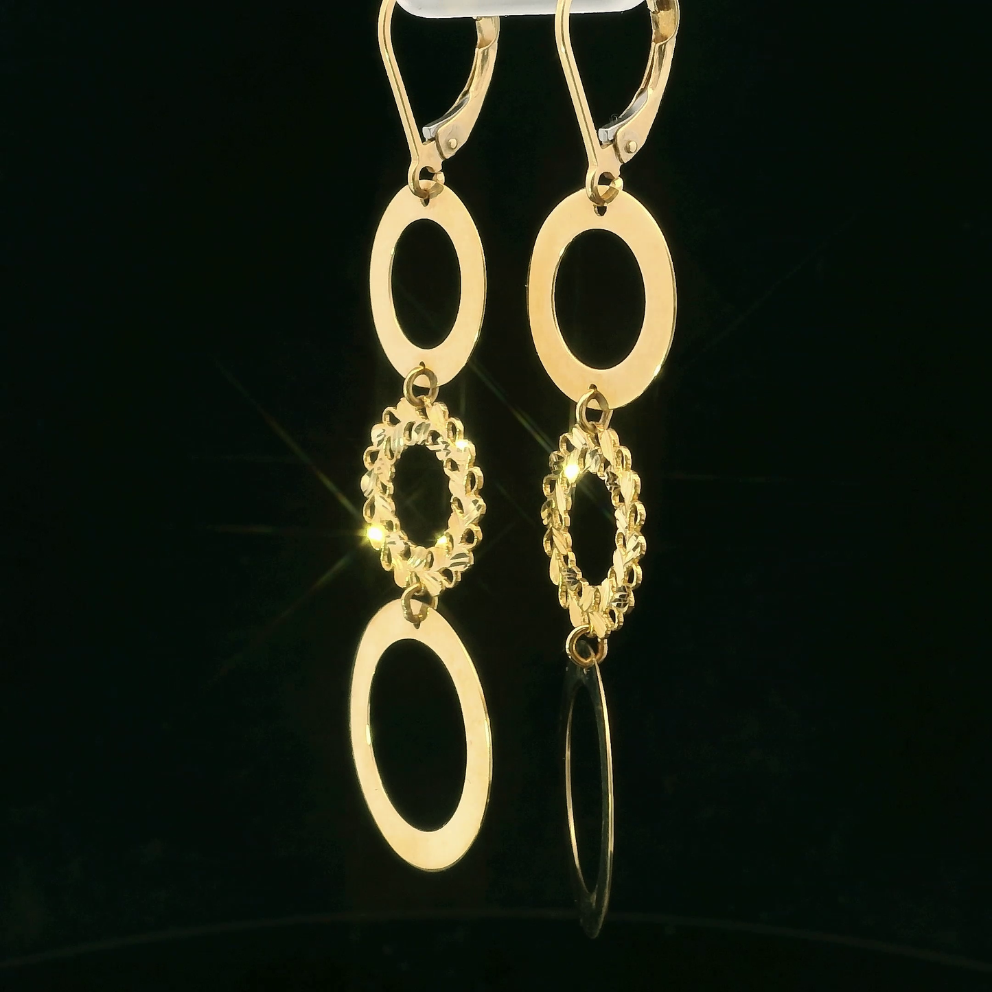 Aros Colgantes - Oro Amarillo 18kt