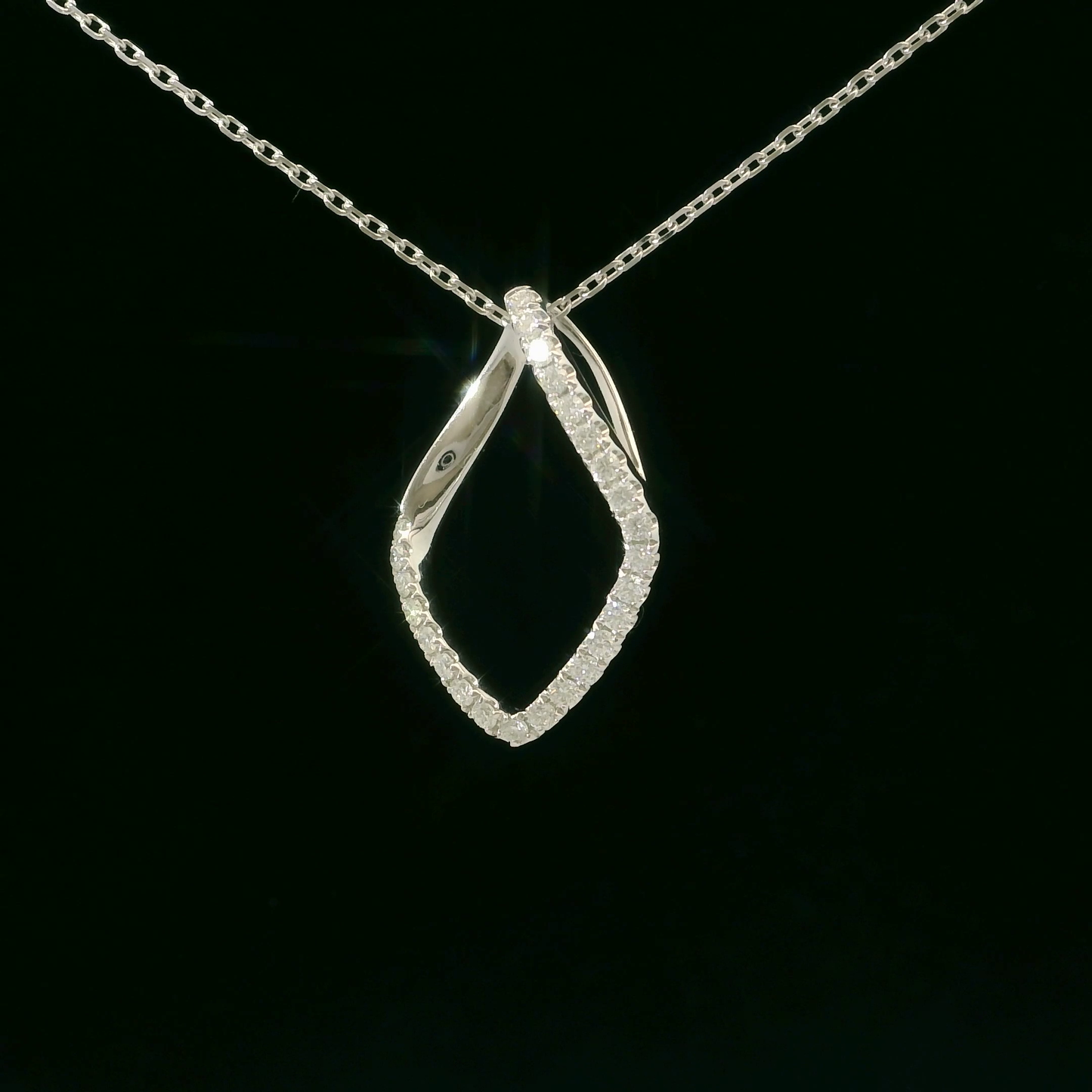 Colgante Diamantes - Oro Blanco 18kt