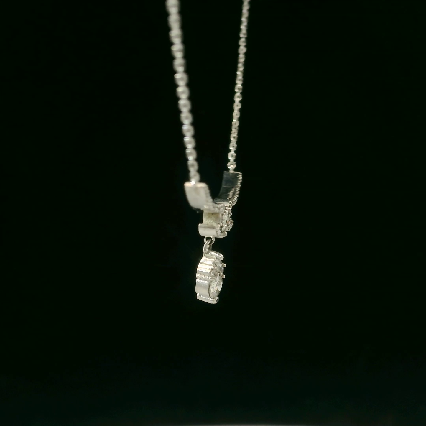 Colgante Diamantes - Oro Blanco 18kt