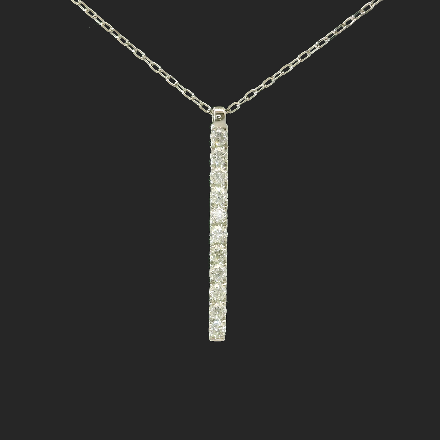 Colgante Diamantes - Oro Blanco 18kt