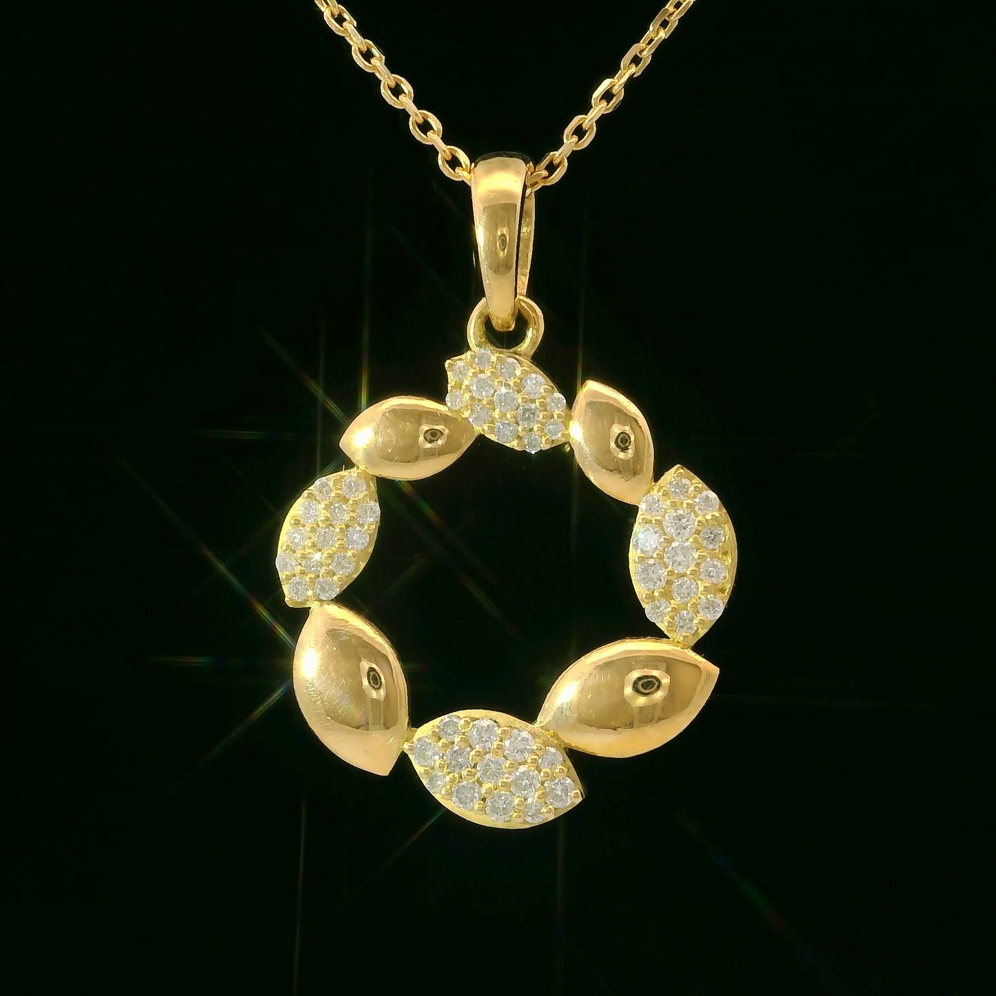 Colgante Diamantes - Oro Amarilo 18kt