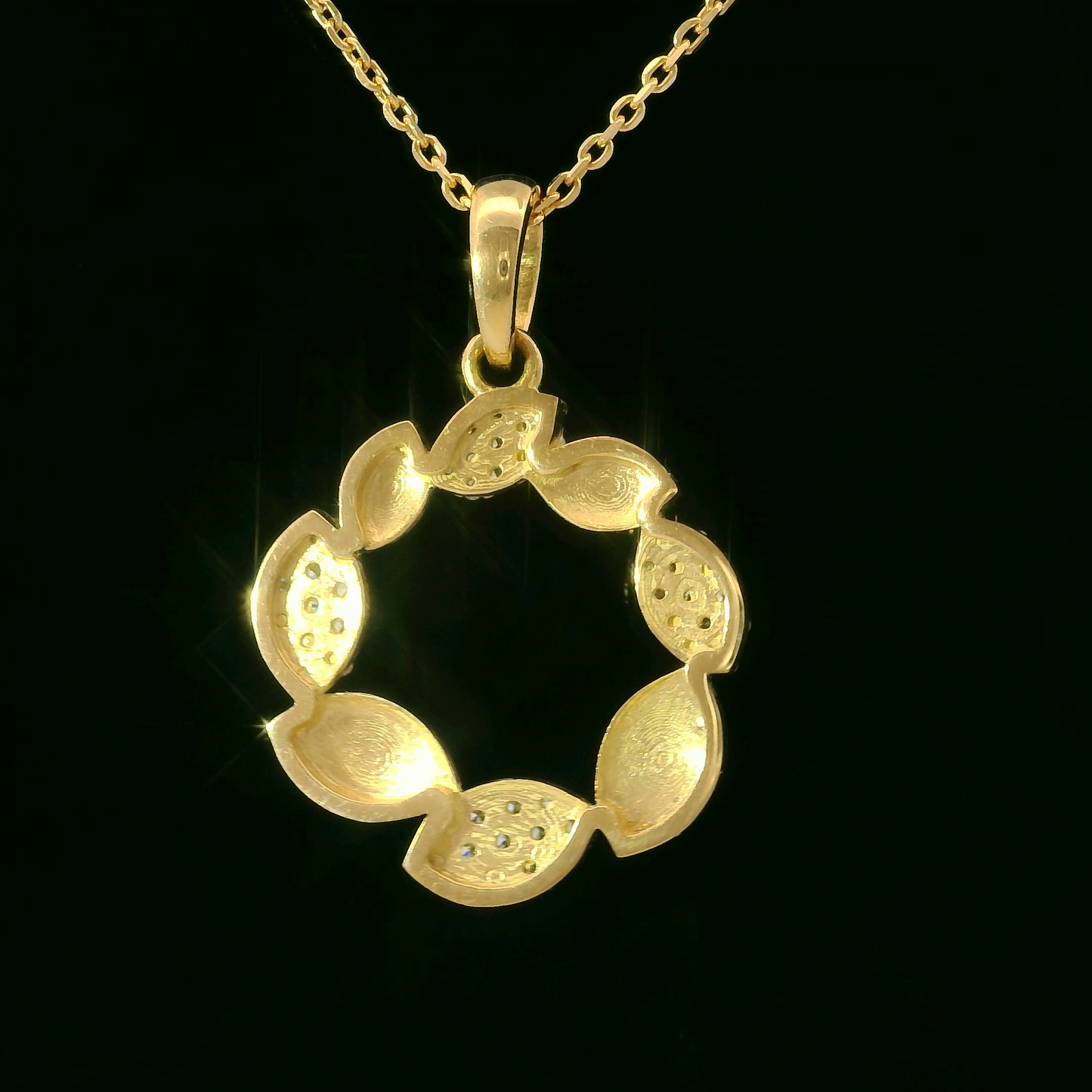 Colgante Diamantes - Oro Amarilo 18kt