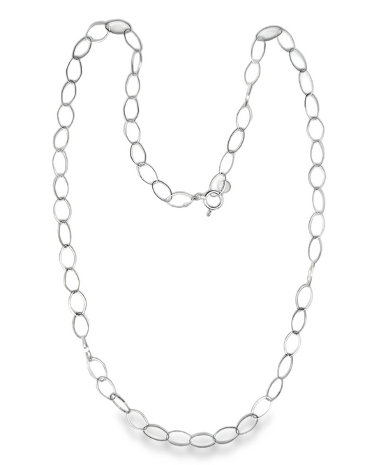 Collar Eslabones - Platino