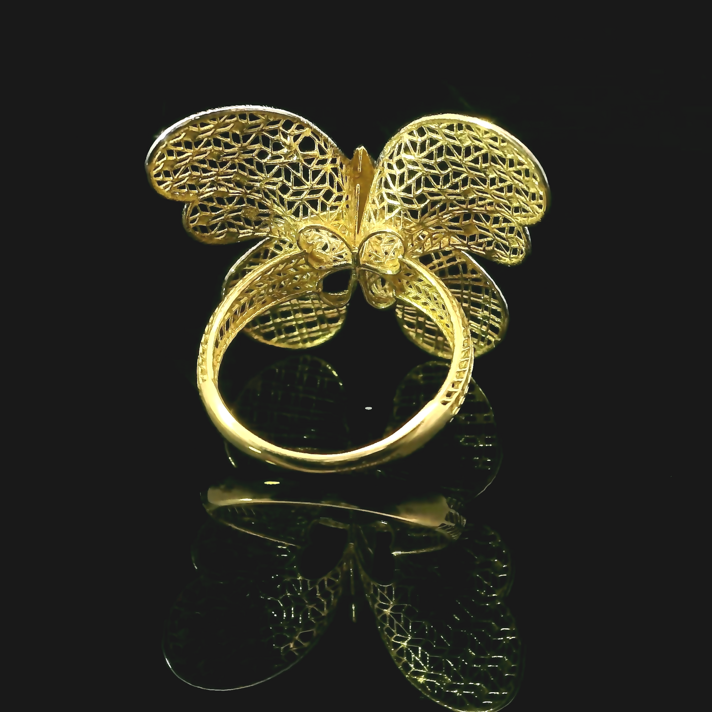 Anillo Mariposa - Oro Amarillo 18kt