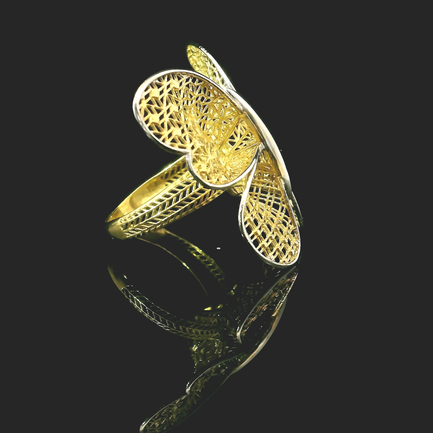 Anillo Mariposa - Oro Amarillo 18kt