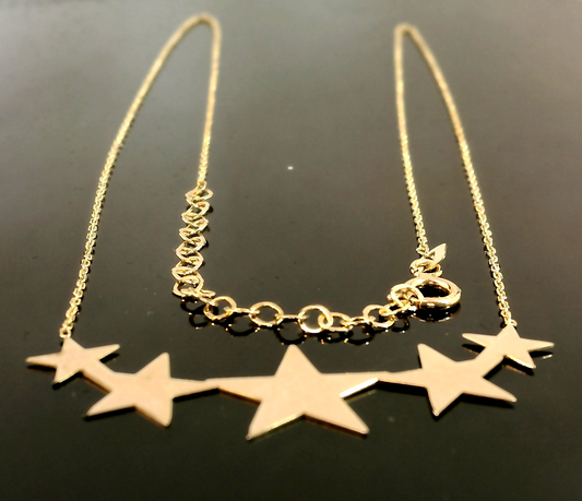 Collar Estrellas - Oro Amarillo 18kt