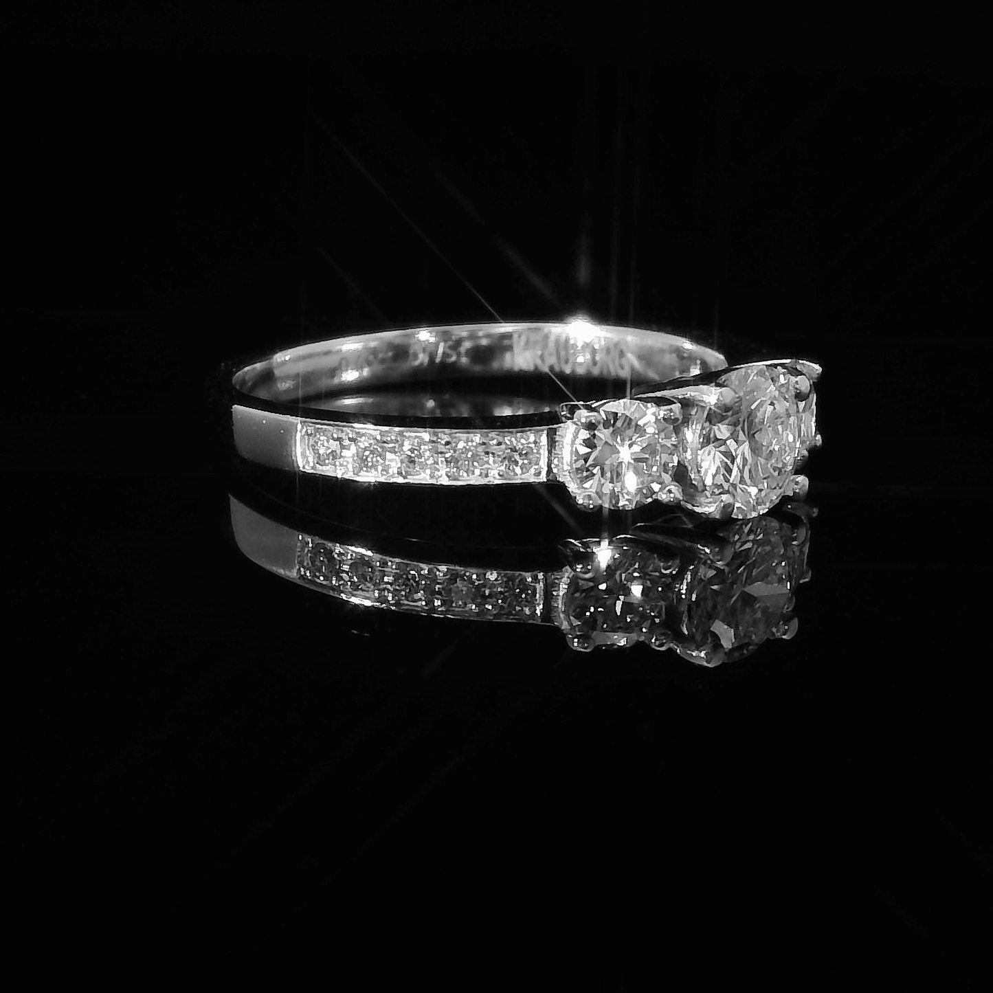 Anillo Compromiso Diamante GIA - Oro Blanco 18kt