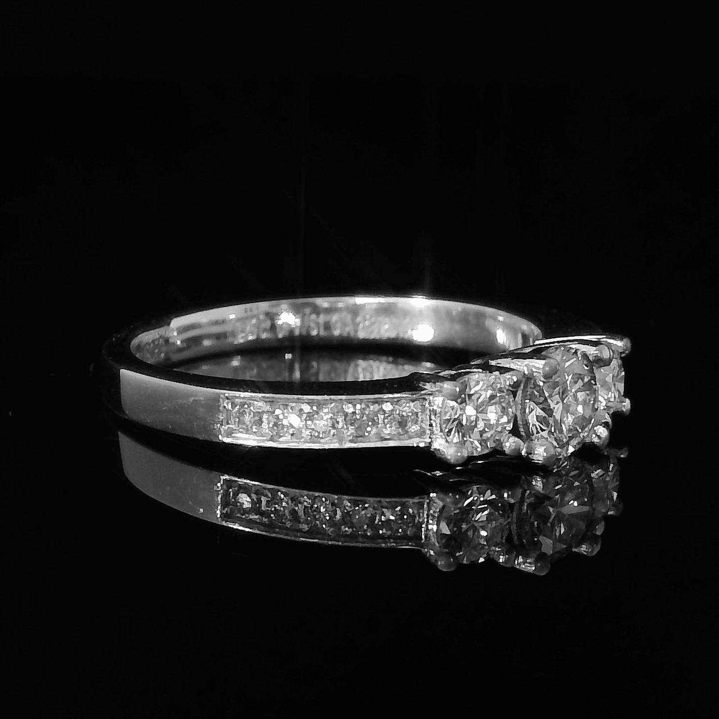 Anillo Compromiso Diamante GIA - Oro Blanco 18kt