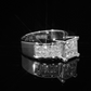 Anillo Compromiso Diamantes - Platino