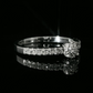 Anillo Compromiso Diamantes - Oro Blanco 18kt