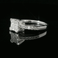 Anillo Compromiso Diamantes - Oro Blanco 18kt