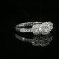 Anillo Compromiso Diamantes GIA - Oro Blanco 18kt