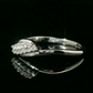 Anillo Compromiso Diamantes - Oro Blanco 18kt