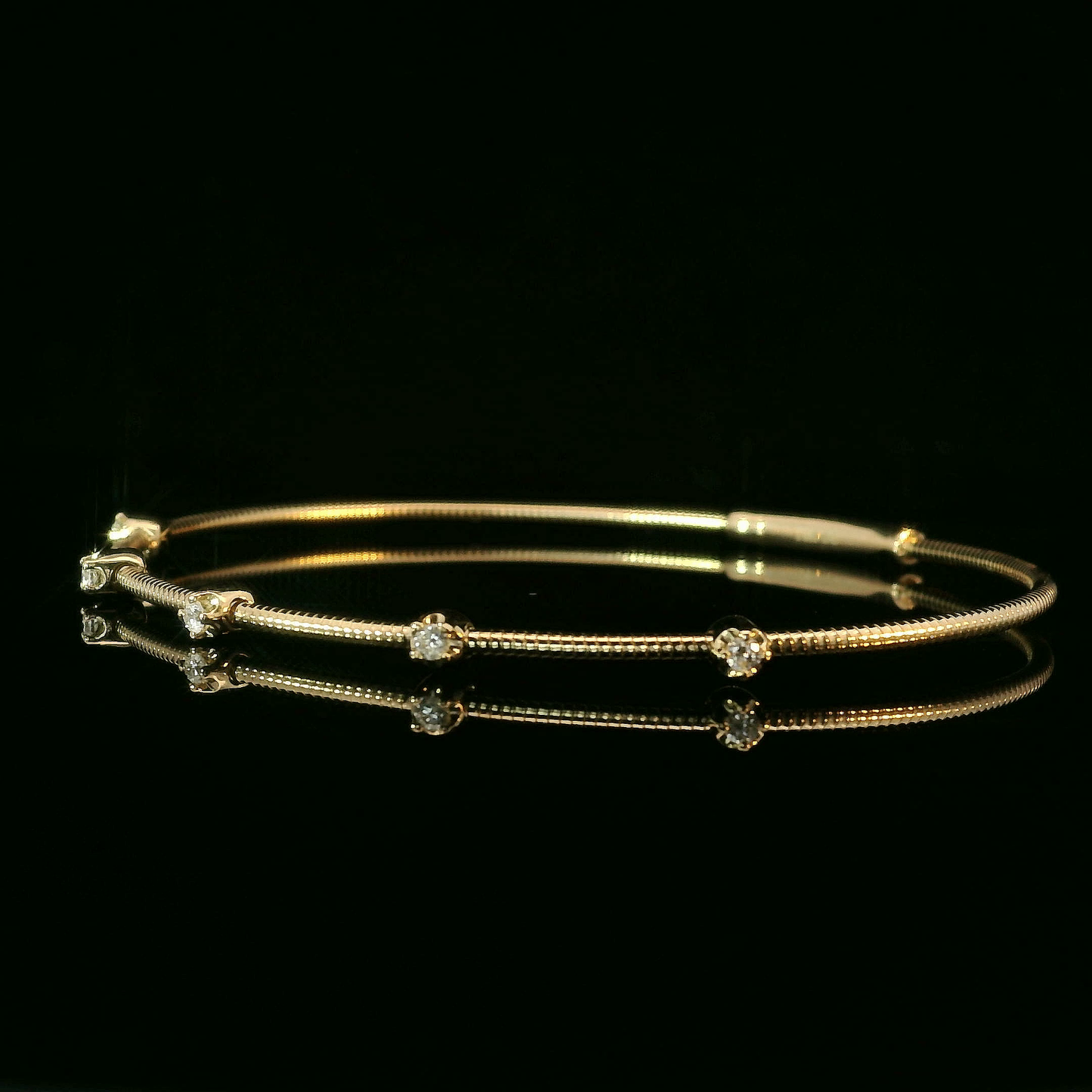 Esclava Diamantes - Oro Amarillo 14kt