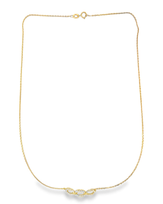 Collar Diamantes - Oro Amarillo 18kt