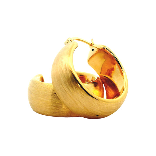 Aros Argolla Anchos - Oro Amarillo 18kt