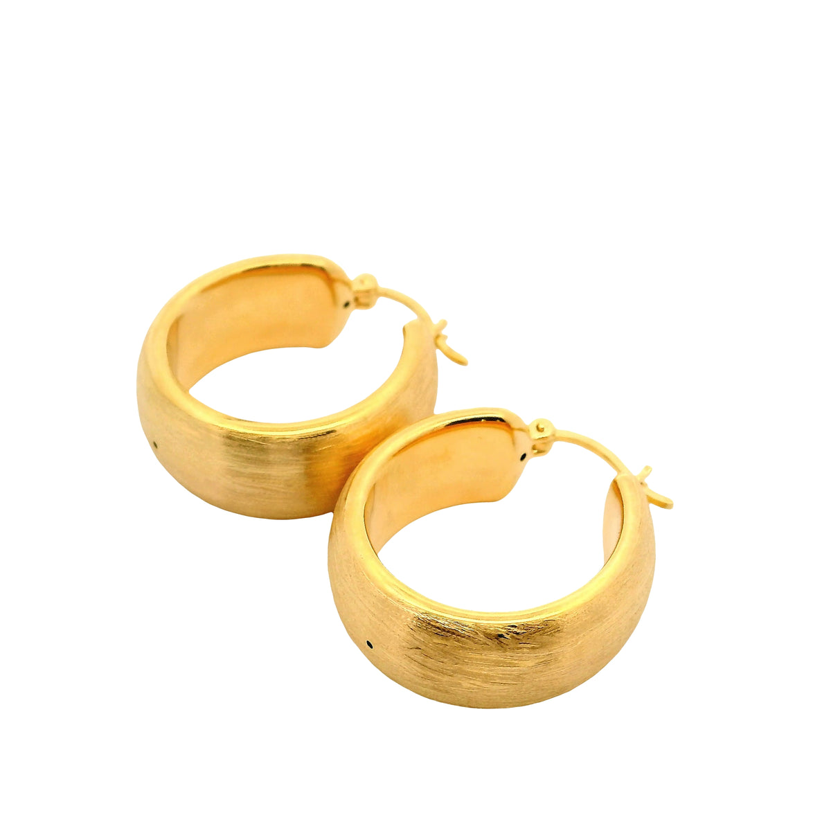Aros Argolla Anchos - Oro Amarillo 18kt