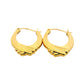 Aros Argolla Diseño - Oro Amarillo 18kt