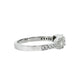 Anillo Compromiso Diamantes - Oro Blanco 18kt
