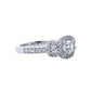 Anillo Compromiso Diamantes GIA - Oro Blanco 18kt