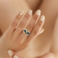 Anillo Zafiros y Diamante GIA - Oro Amarillo 18kt
