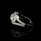 Anillo Compromiso Diamantes - Oro Blanco 18kt