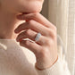 Anillo Compromiso Diamantes - Oro Blanco 18kt