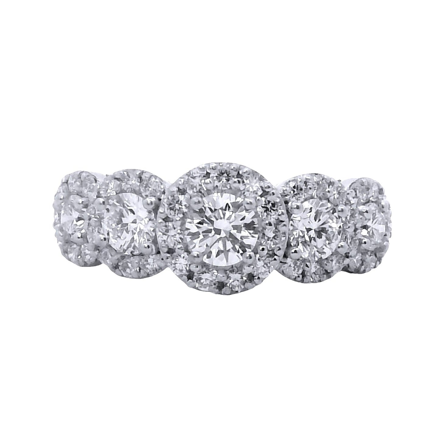 Anillo Compromiso Diamantes GIA - Platino