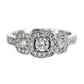 Anillo Compromiso Diamantes - Oro blanco 18kt